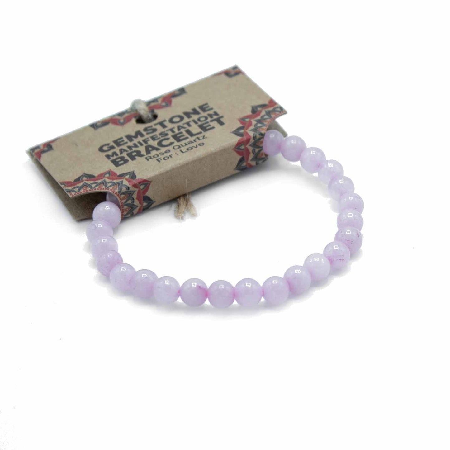 Gemstone Manifestation Bracelet - Rose Quartz-love