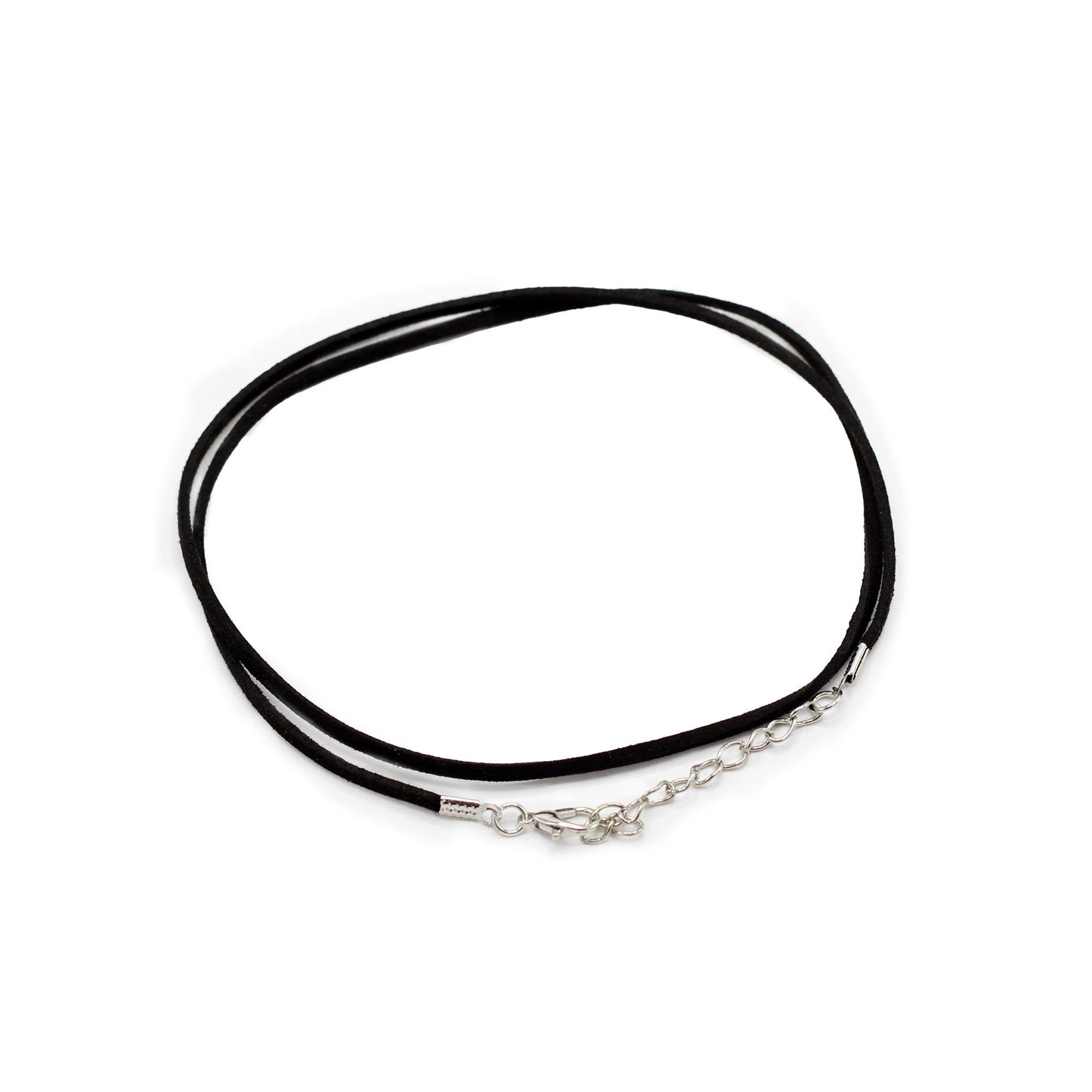 Faux Leather Pendant Cord - 2.5mm x 55cm - Black A001