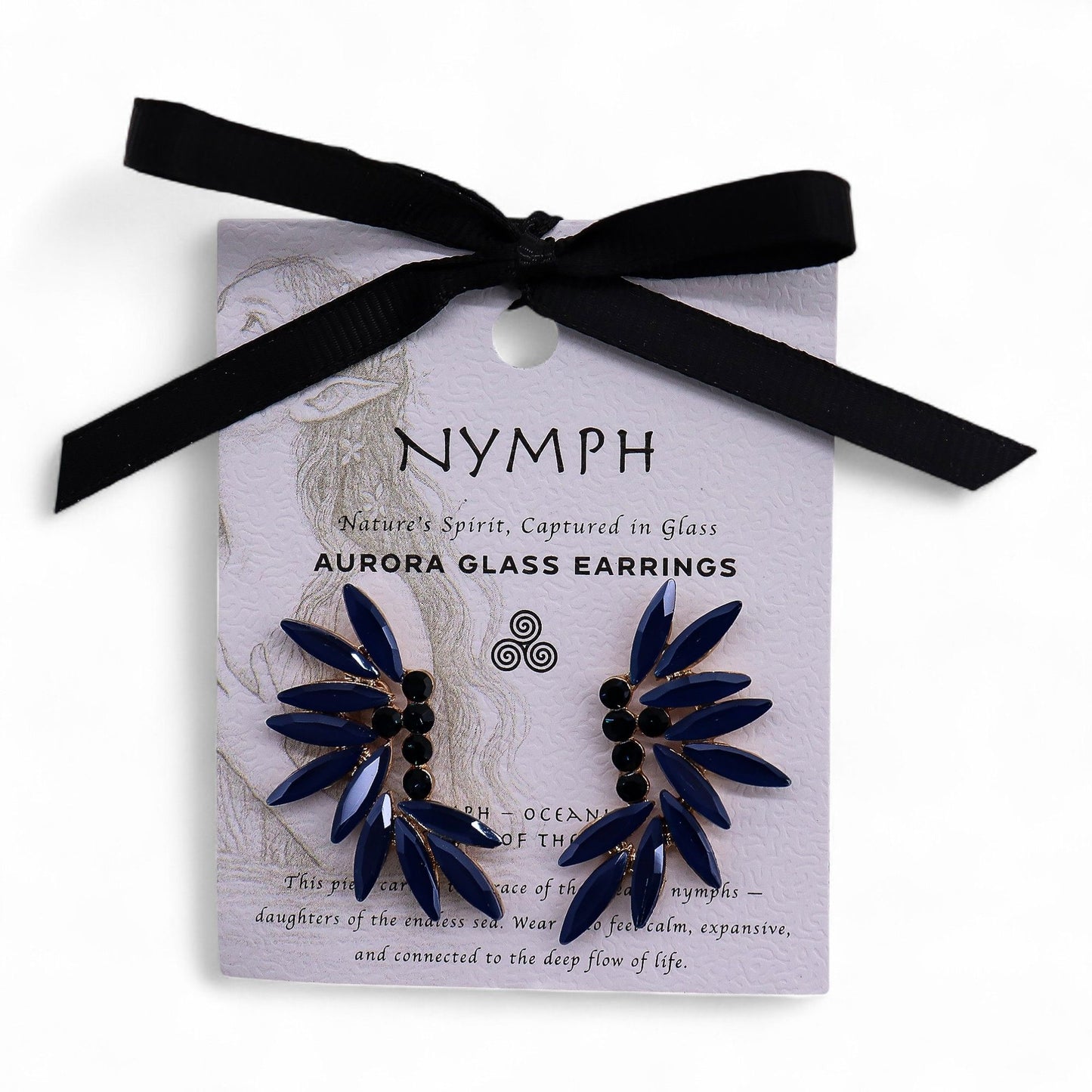 Royal Blue - Vintage Glass - Fairies- Earrings
