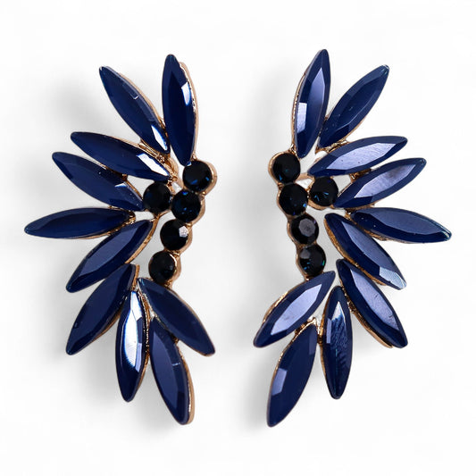 Royal Blue - Vintage Glass - Fairies- Earrings