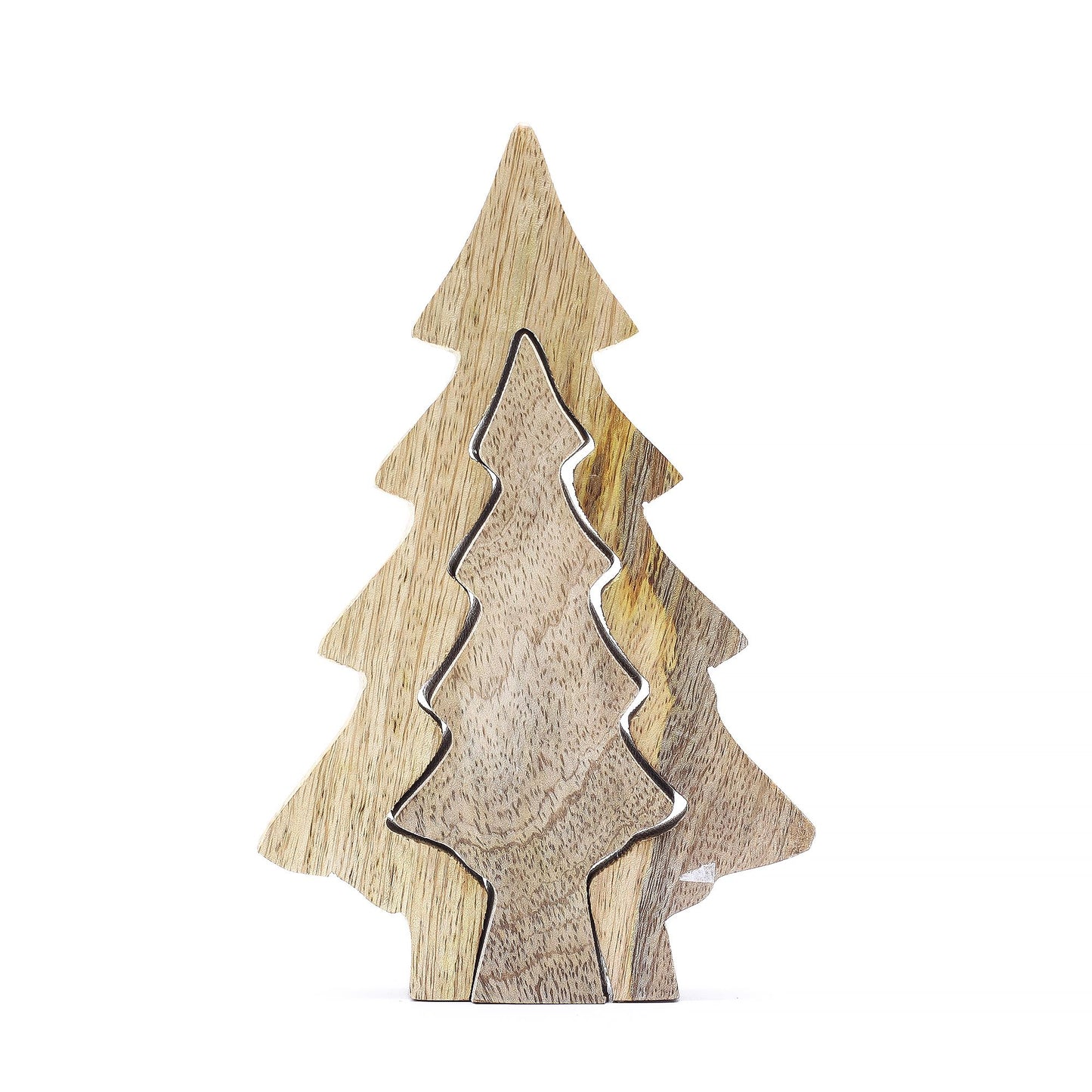 Lost in the Forrest - Small Tree in a Tree Wooden Decoration - 15x10cm