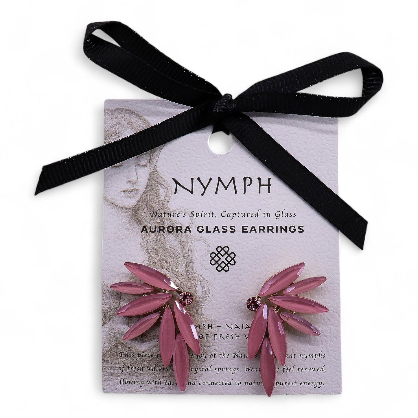 Soft Pink - Vintage Glass - Fairies - Earrings