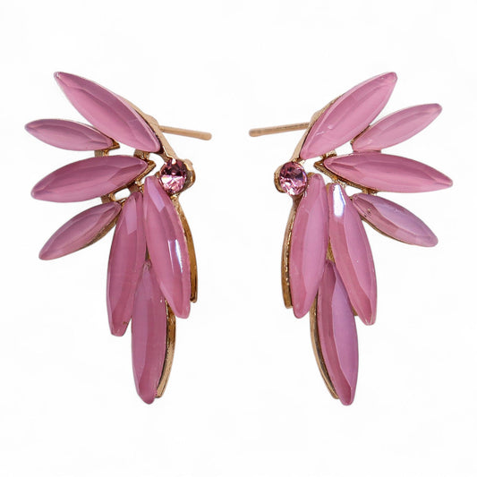 Soft Pink - Vintage Glass - Fairies - Earrings