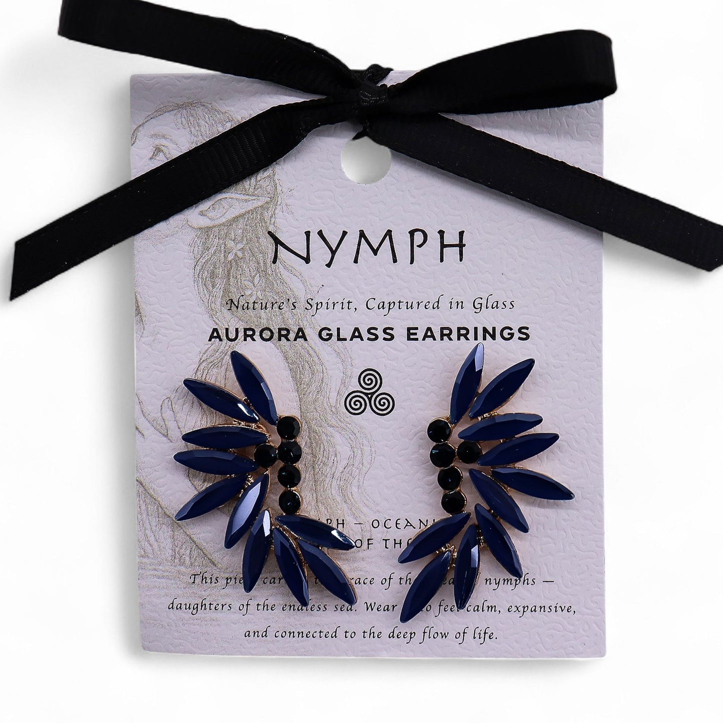 Royal Blue - Vintage Glass - Fairies- Earrings