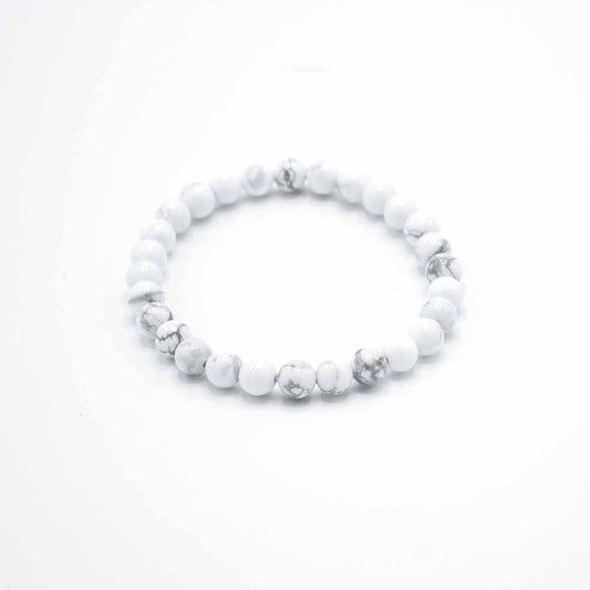 Gemstone Manifestation Bracelet - White Jasper - Peace
