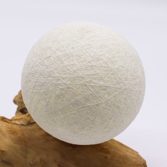 DriftGlow Lamp Cotton Luna Ivory Shade