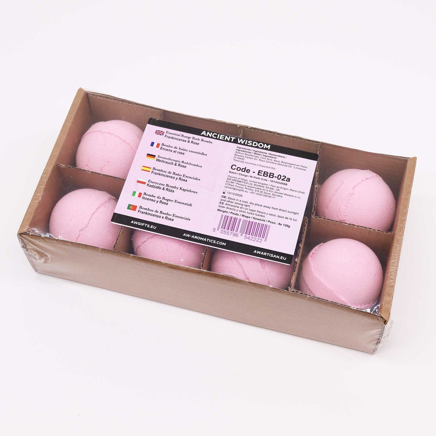 Essential Oil Bath Bomb - Frankincense & Rose