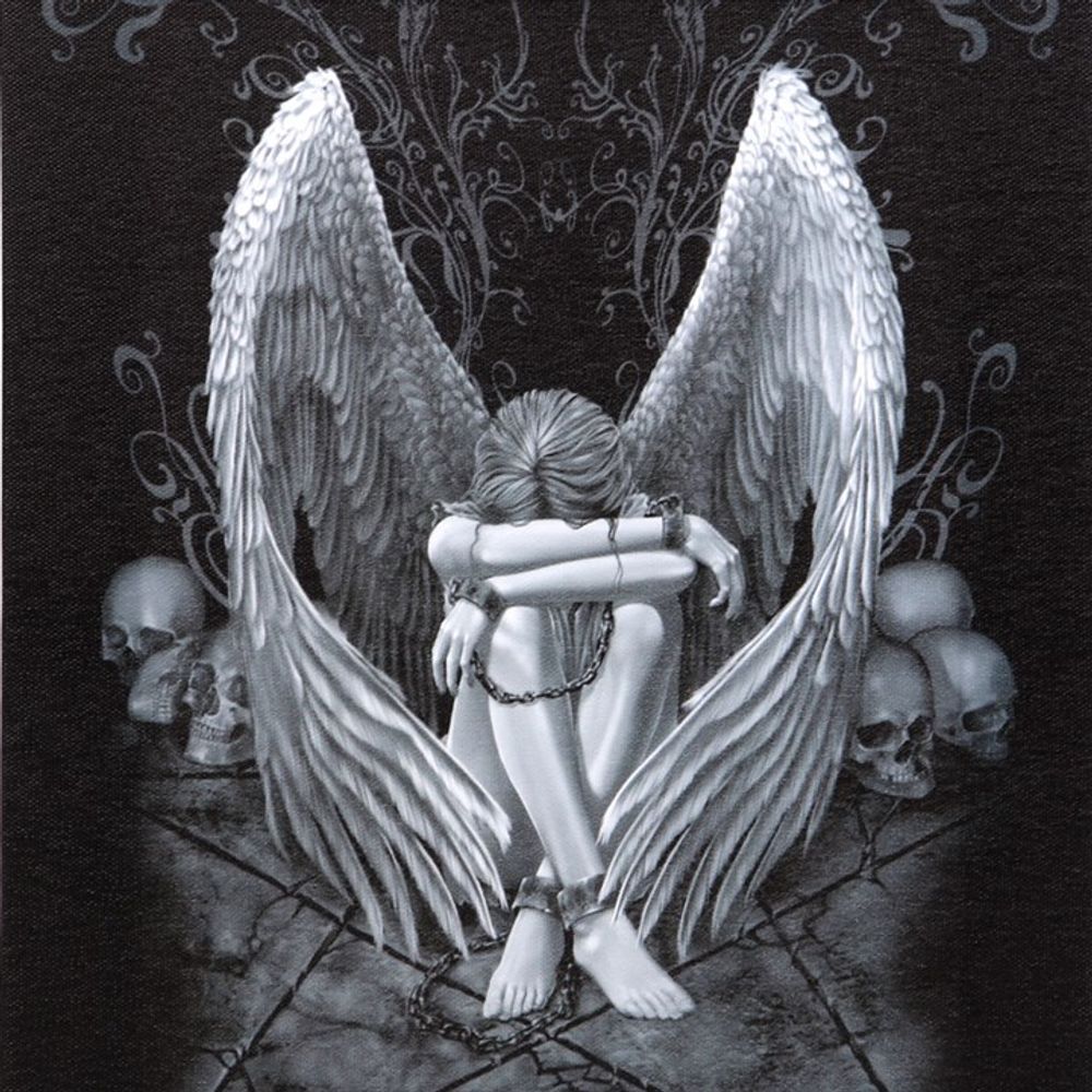 19x25cm Enslaved Angel Canvas Plaque by Spiral Direct