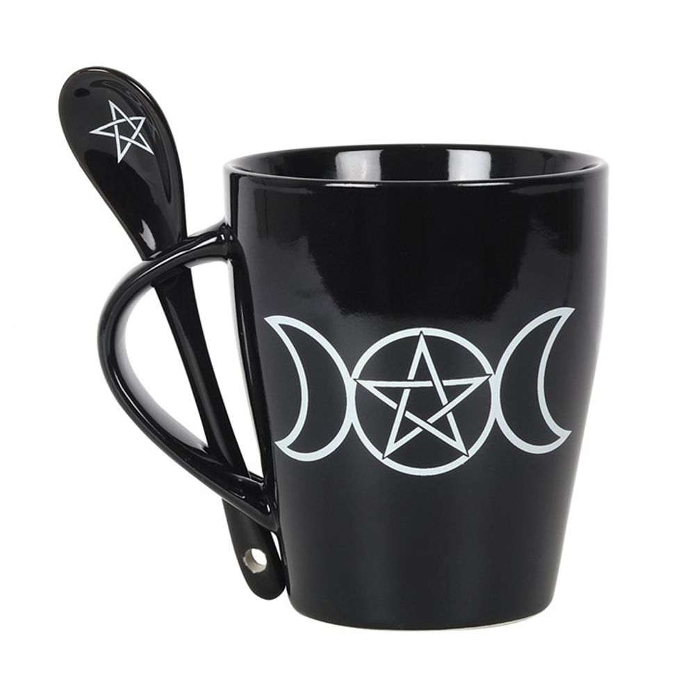 Triple Moon Mug and Spoon Set