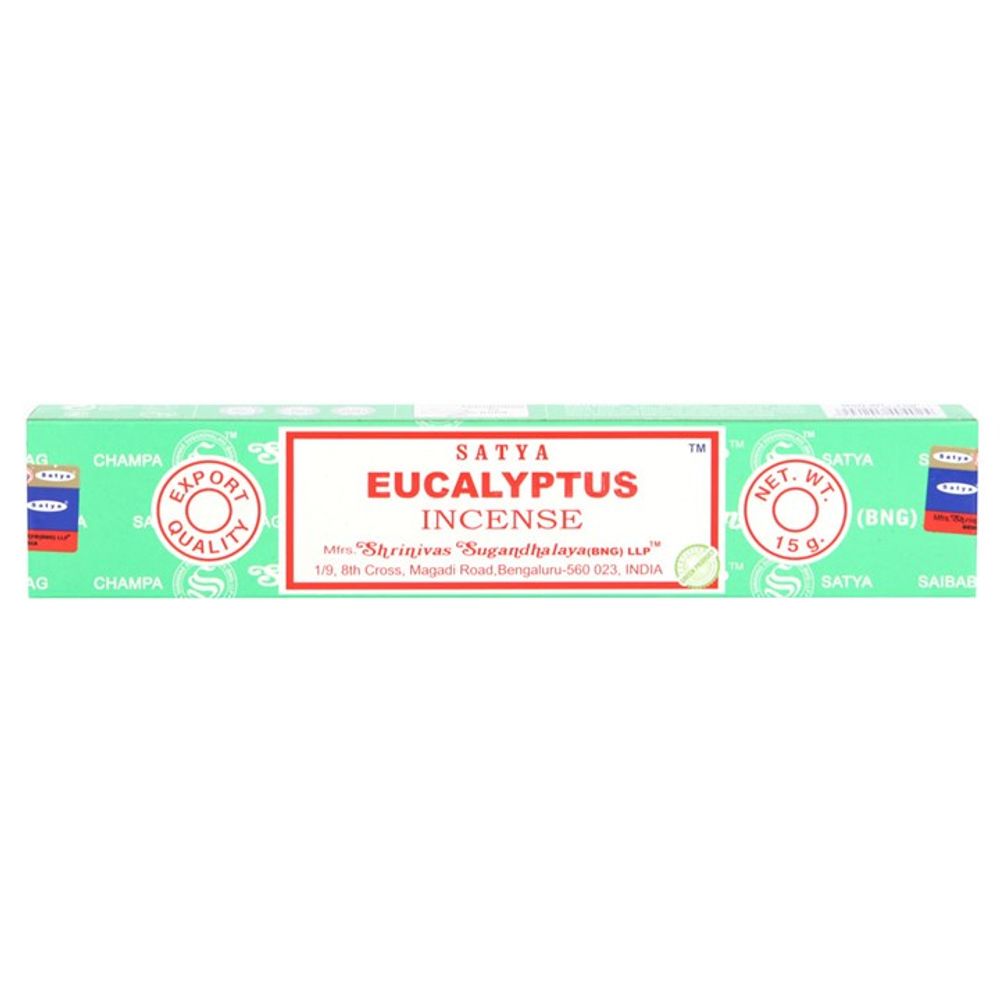 12 Packs Eucalyptus Incense Sticks by Satya