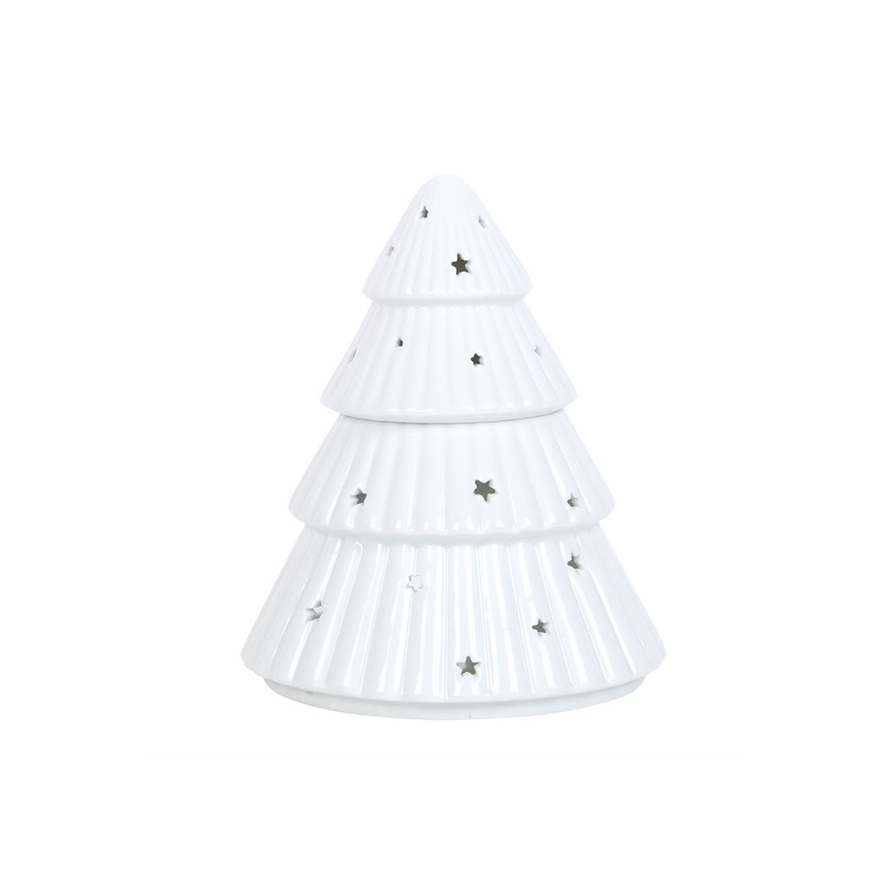 White Christmas Tree Oil Burner