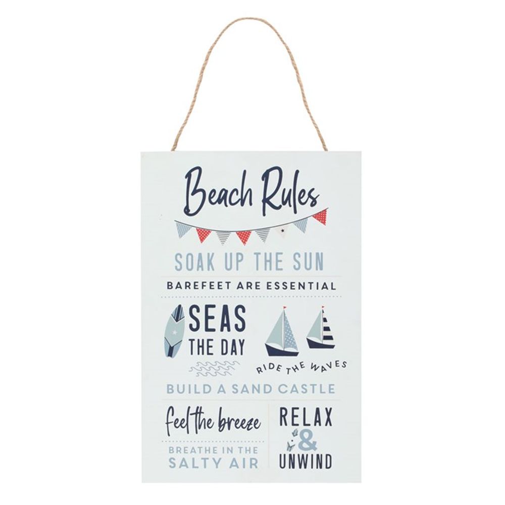 Surf's Up Beach Rules Hanging Sign – littlelegsemporium