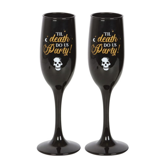 Til Death Do Us Party Champagne Flute Set