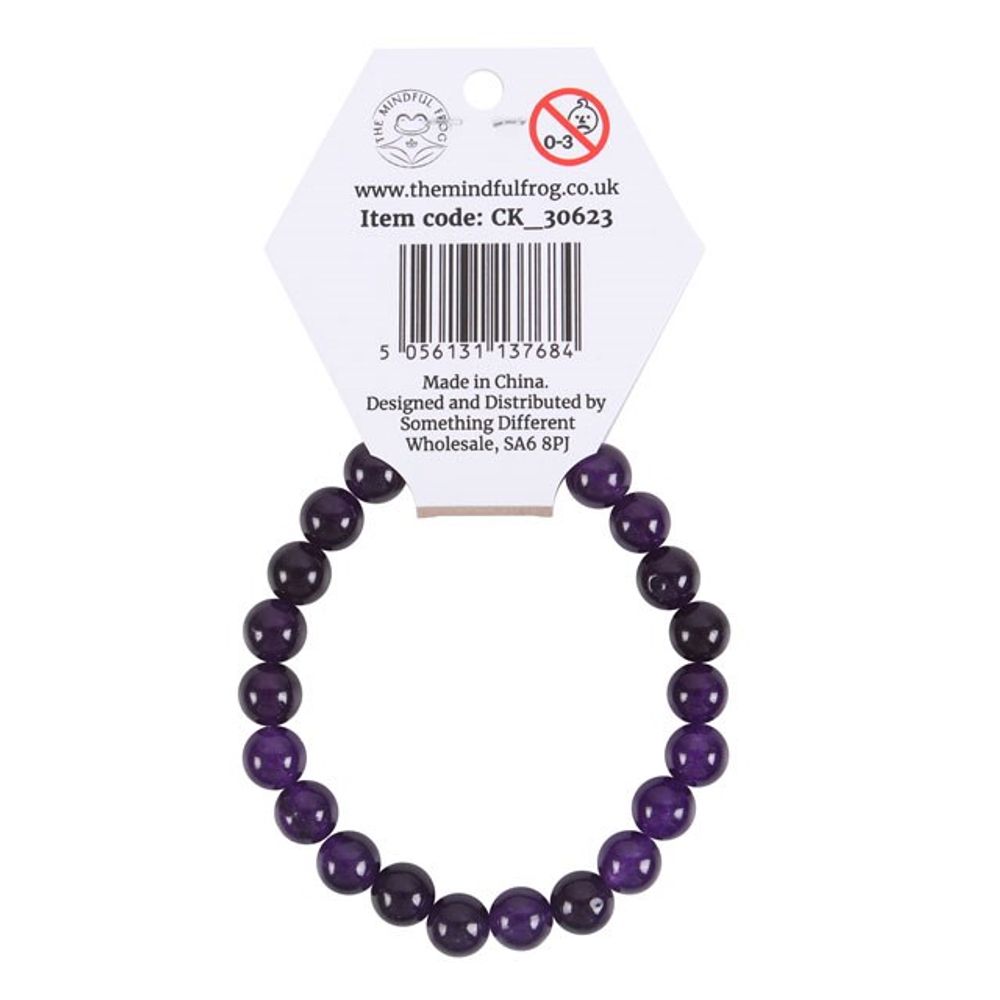 Third Eye Chakra Amethyst Gemstone Bracelet