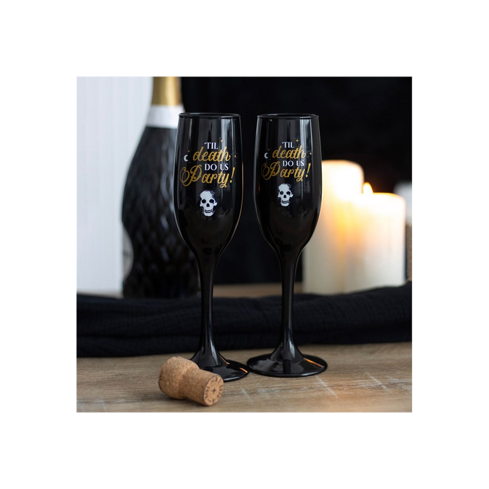 Til Death Do Us Party Champagne Flute Set