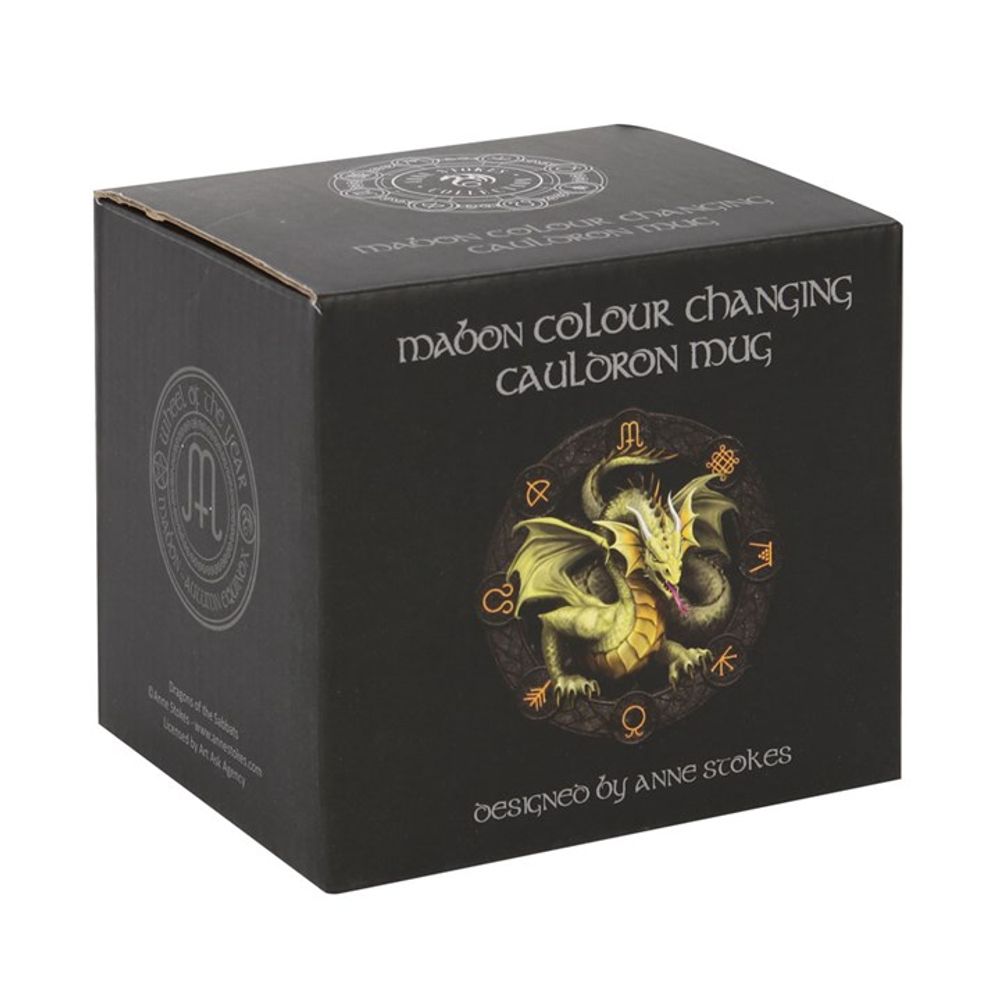 Mabon Colour Changing Cauldron Mug by Anne Stokes